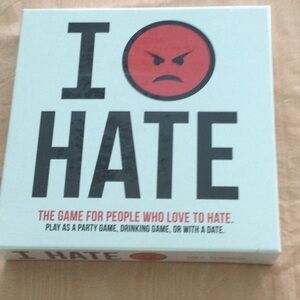Game called I Hate. Play as a Party Game, Drinking Game or with a Date